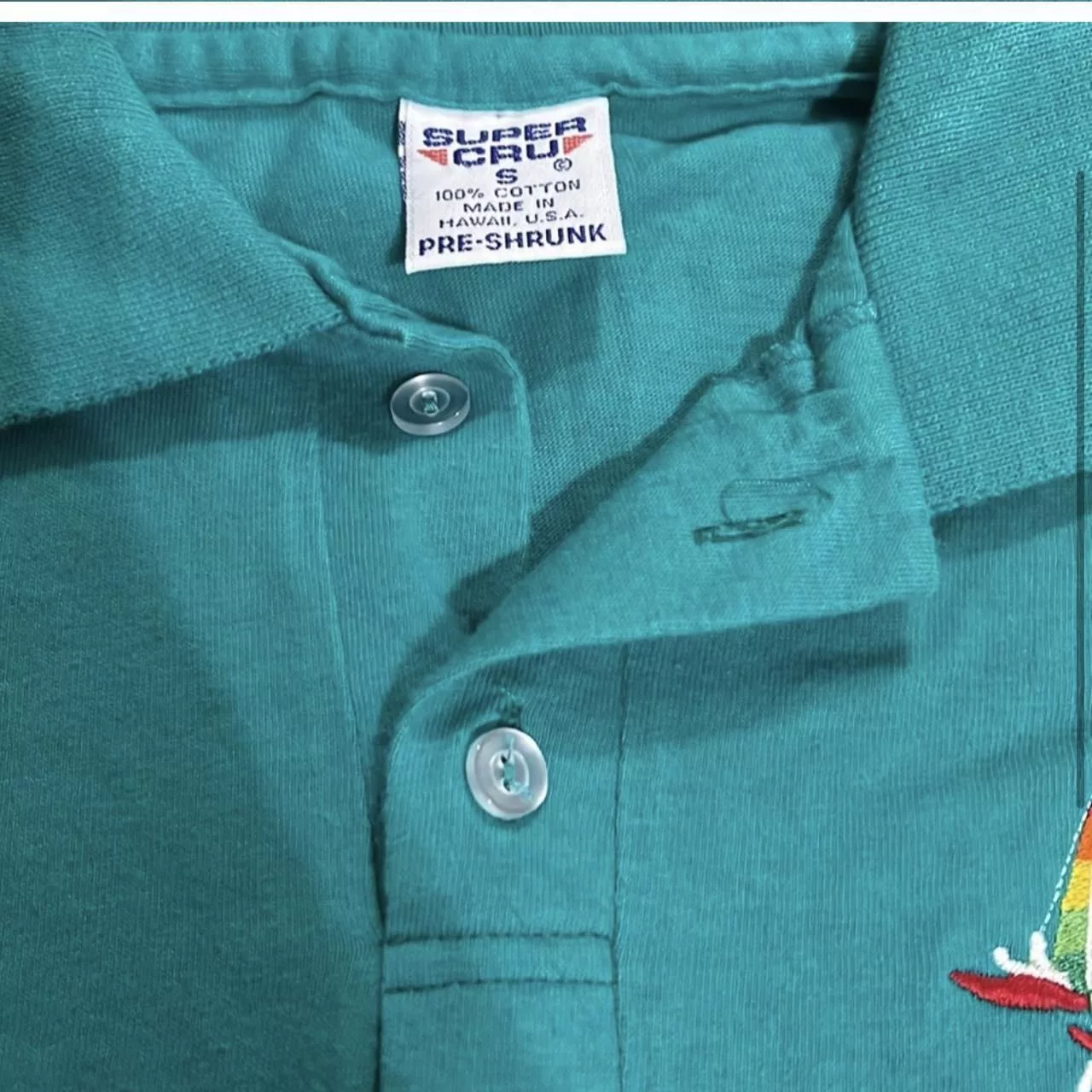 Vintage Polos Vintage Hawaii Polo Blue
