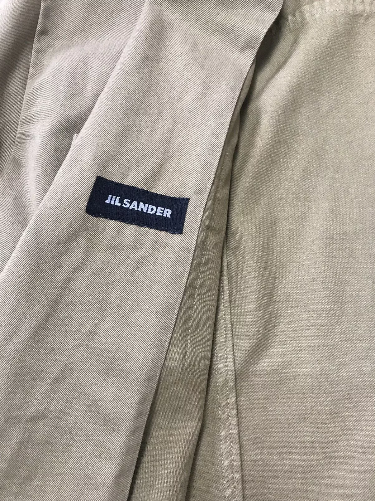 Jil Sander Denim Jackets Jil Sander × Raf Simons Jil Sander Chambray 4 Pocket Lapel Work Jacket Brown Vintage