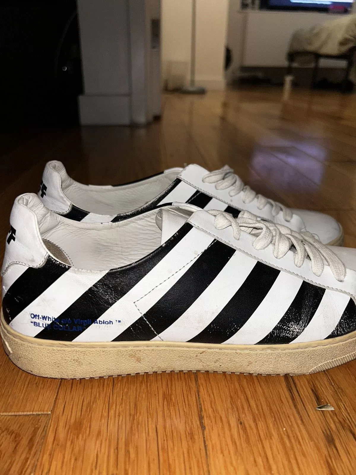 Off-White Low Top Sneakers Off-White × Virgil Abloh 2018 VIRGIL “ BLUE COLLAR “ Black