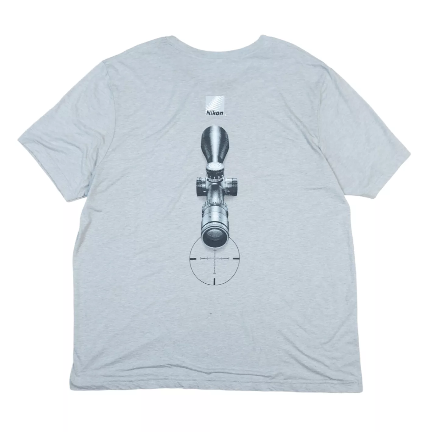 Nikon Short Sleeve T Shirts Nikon Black Rifle Scope Double-Sided Short Sleeve Gray TEE