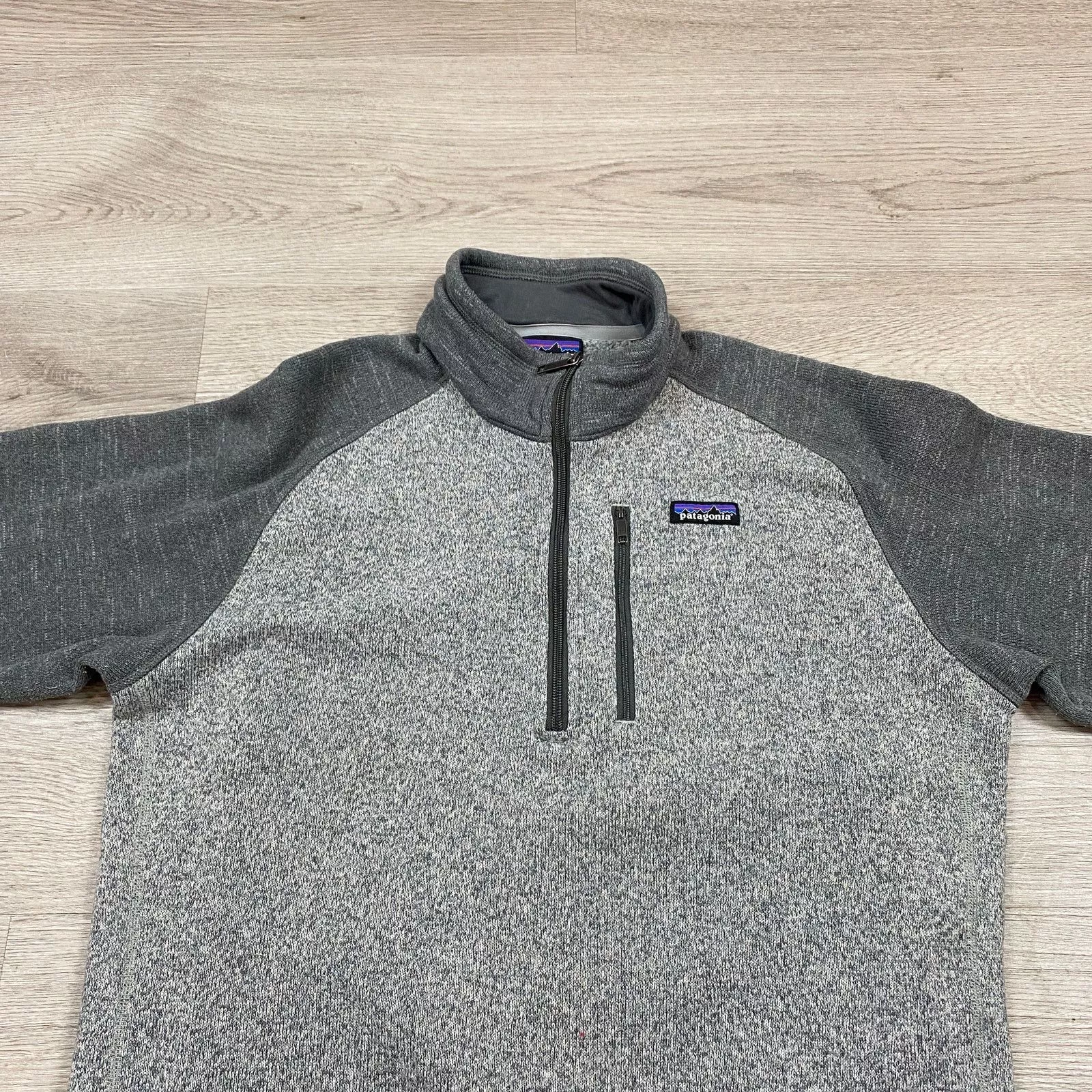 Patagonia Light Jackets Patagonia Better Sweater 1/4 Zip Pullover Sweater Jacket XL Gray