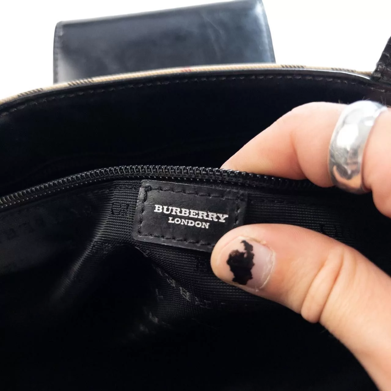 Burberry Handle Bags Vintage Burberry Nova Check Handbag Brown