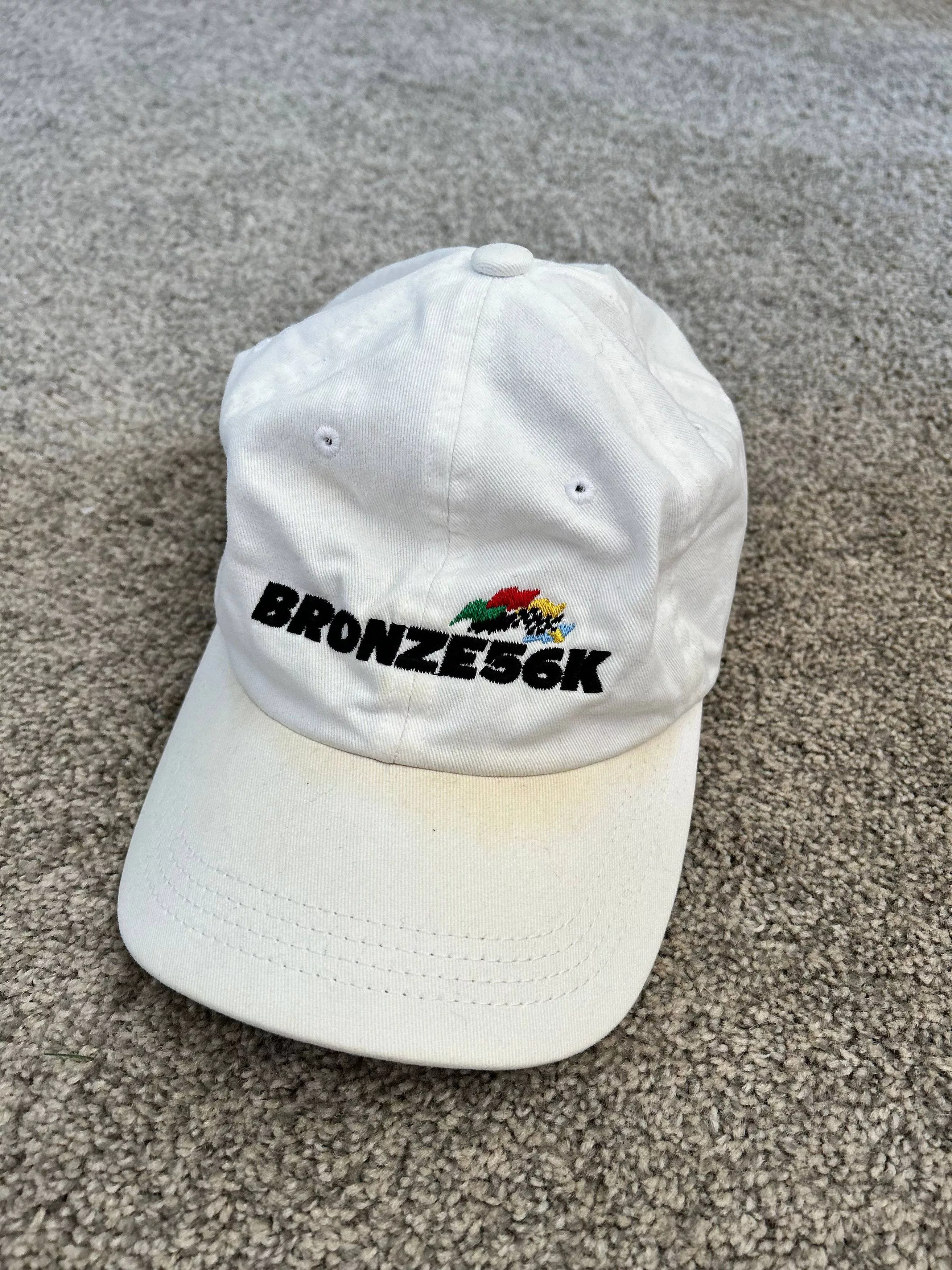 Bronze 56k Hats Bronze 56k Daytona Logo Hat White