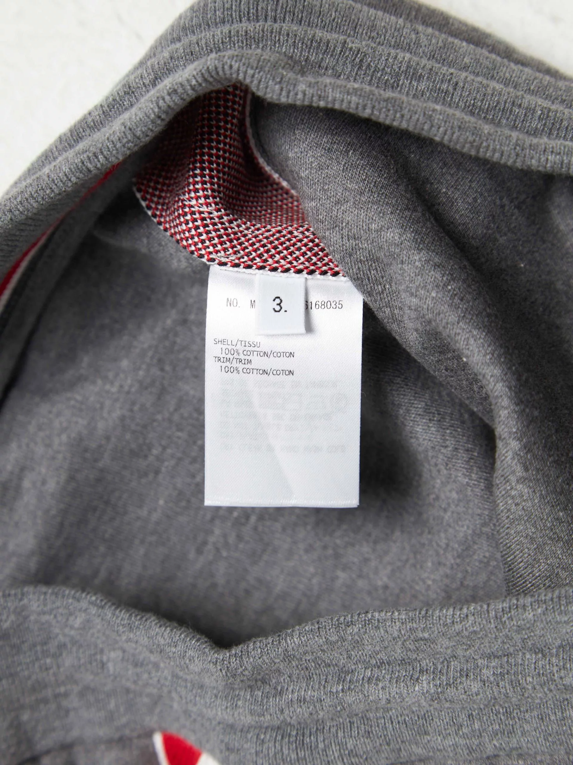 Thom Browne Shorts Thom Browne Gray Cotton Striped Shorts