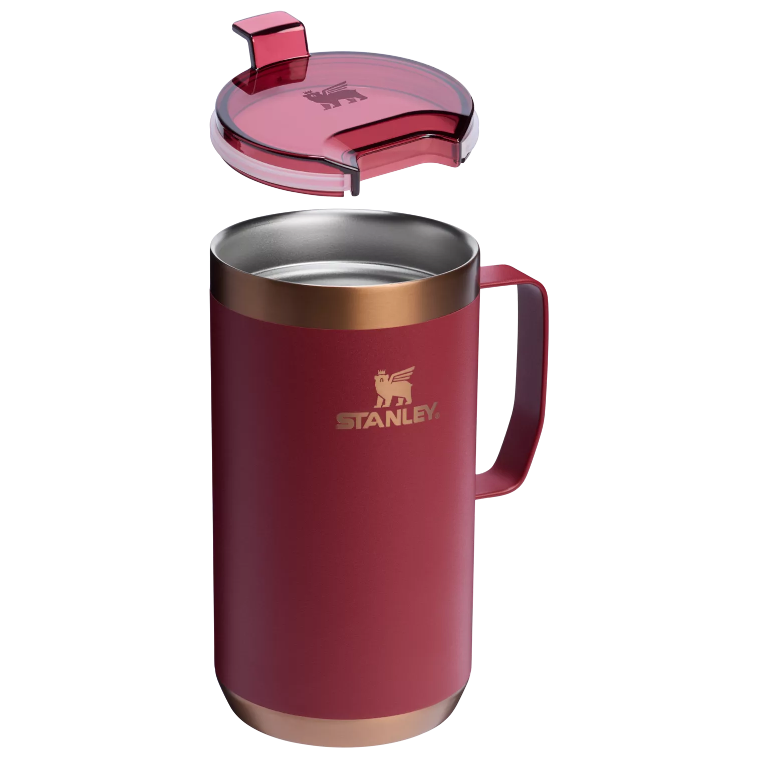 The Stay-Hot Camp Mug 24 OZ Cup In Gilded Pomegranate Red