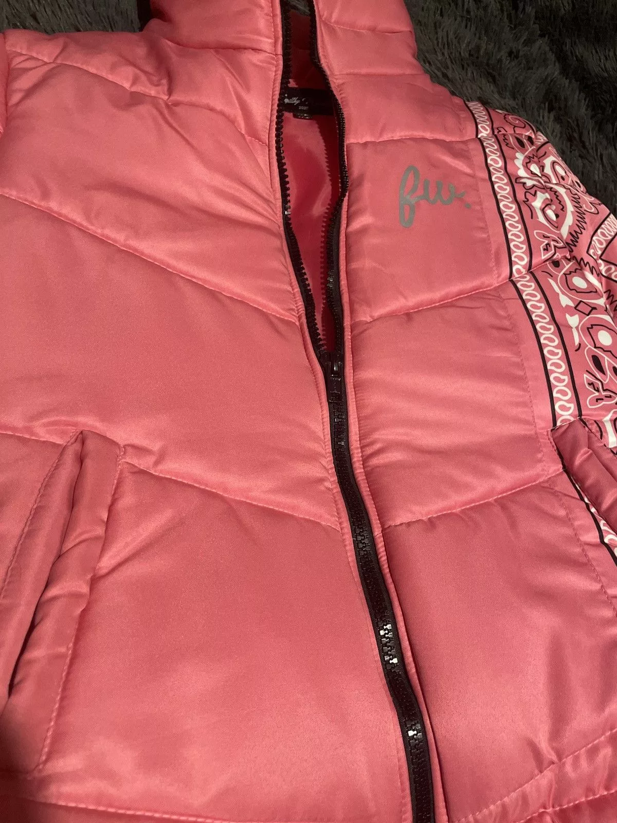 Other Jackets Other Pink Bandanna Jacket