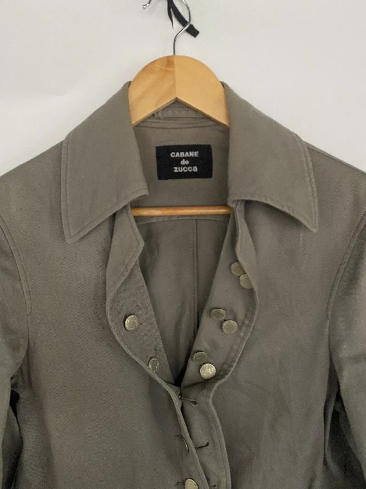 CABANE de ZUCCa Jackets CABANE de ZUCCa Cabana De Zucca Ladies Button up Jacket Gray