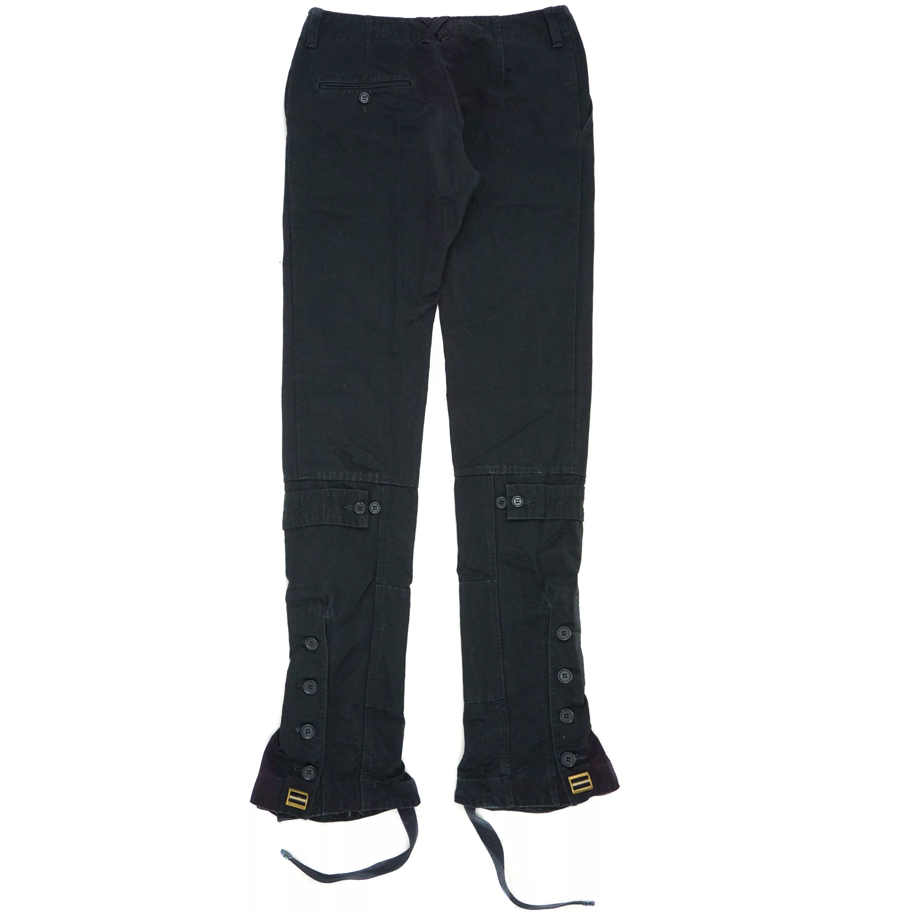Maison MIHARA YASUHIRO Casual Pants Maison MIHARA YASUHIRO Maison Miharayasuhiro Equestrian Bondage Cargos Black