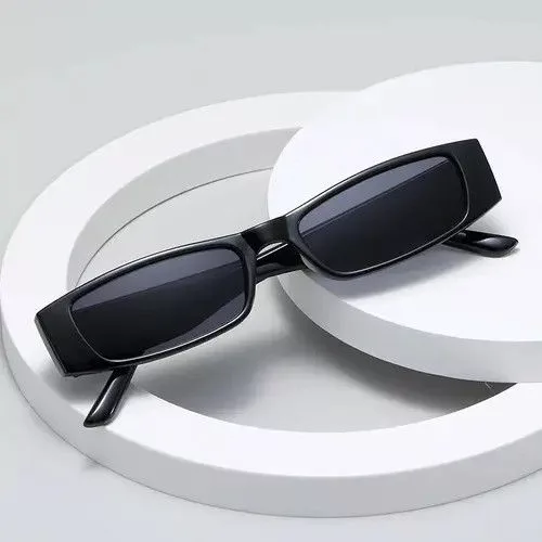 Electric Visual Sunglasses Electric Visual Vintage Small Rectangle Sunglasses Black Streetwear