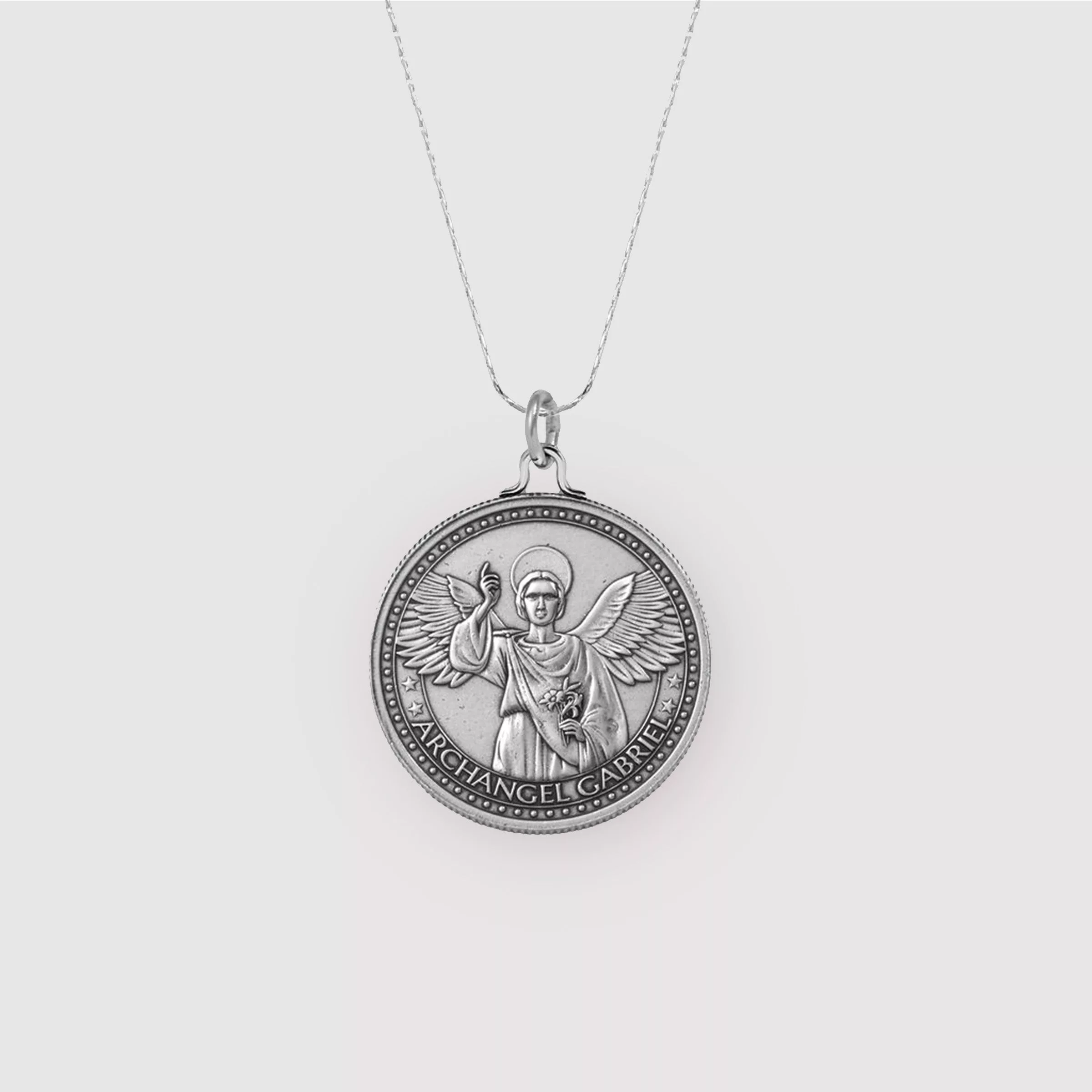 Mother Mary & Archangel Gabriel Guidance Chain Necklace