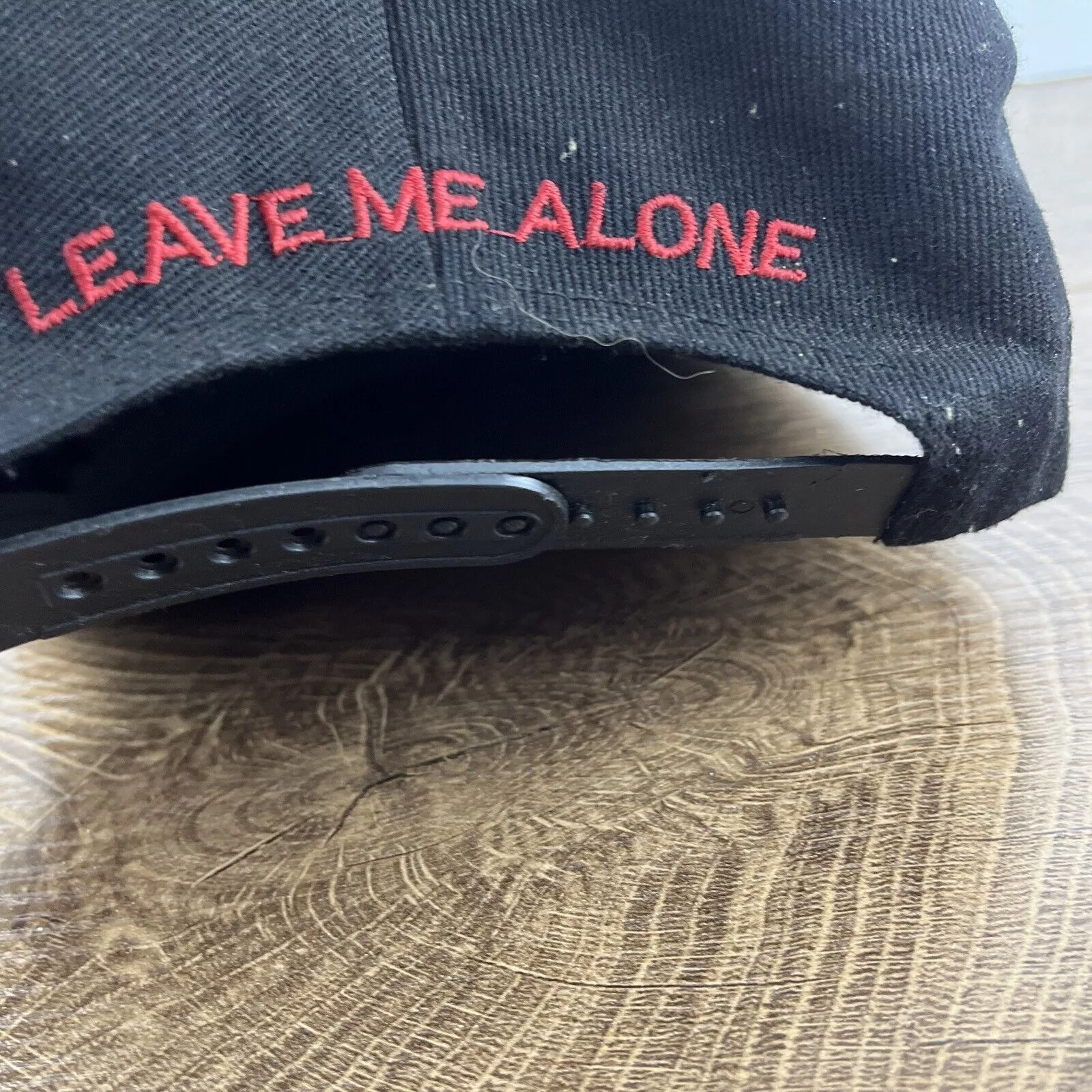 Other Hats Other Leave Me Alone Hat Leave Me Alone Hat Snapback Adjustable Ad Black