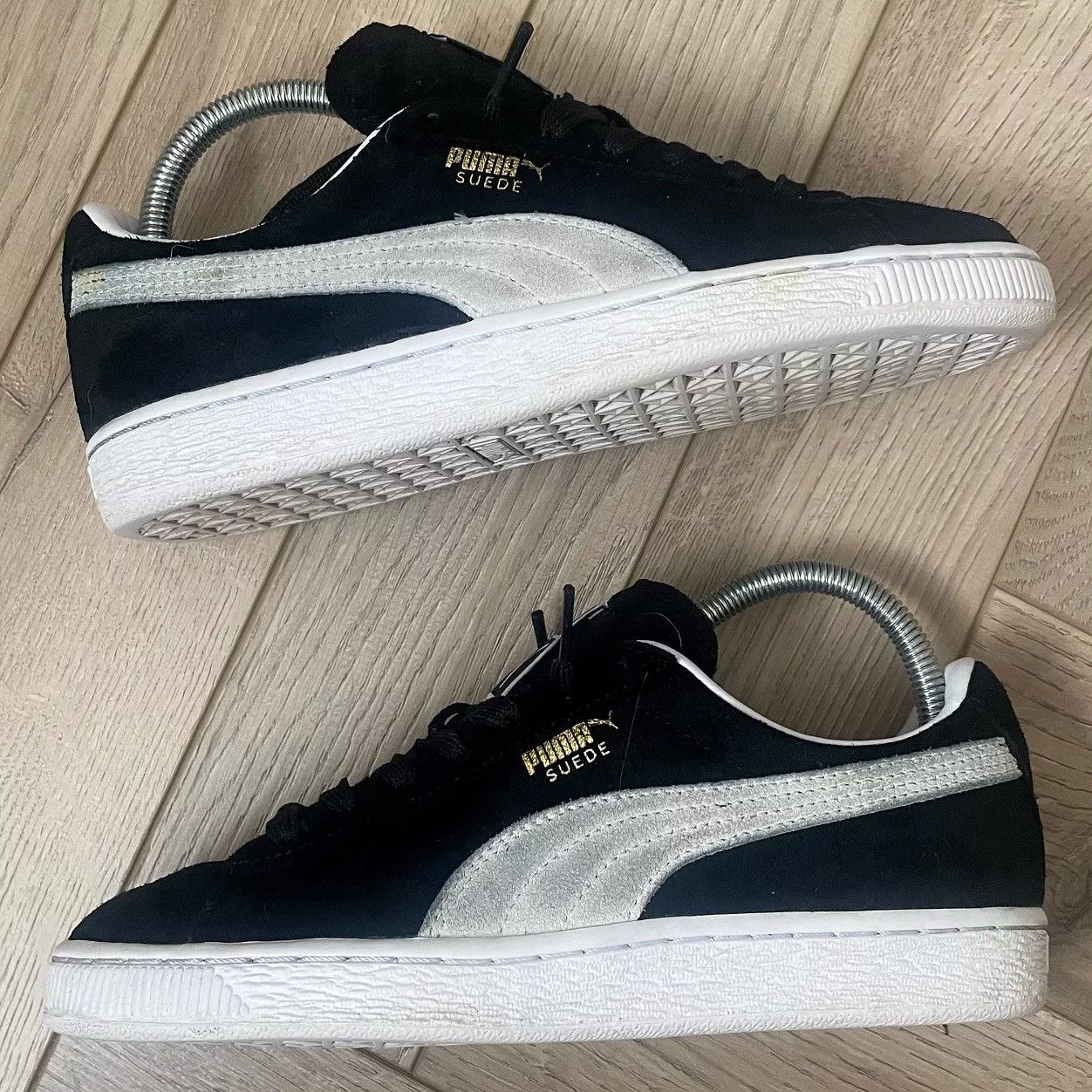 Puma Low Top Sneakers Puma Suede Classic White Black Trainers