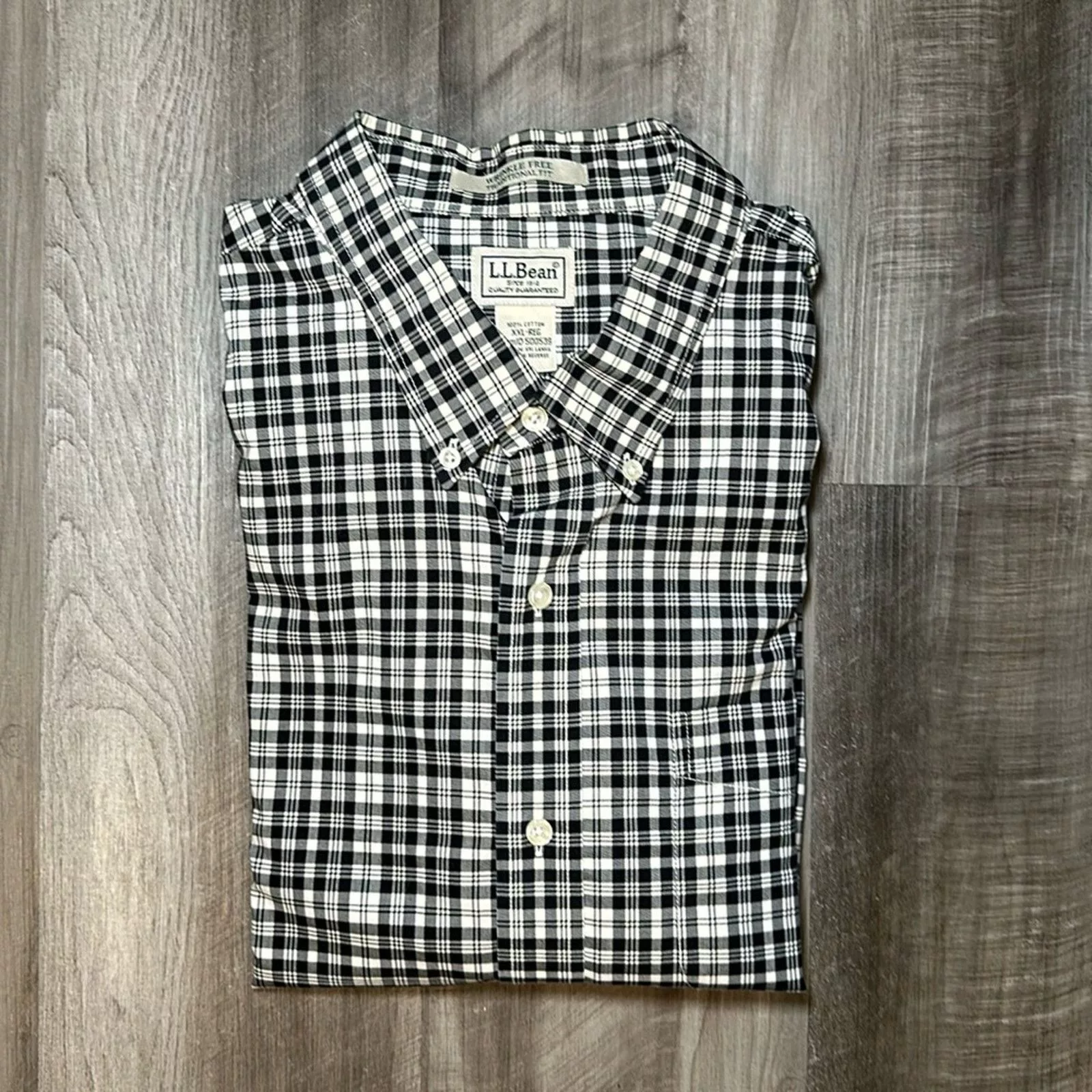 L.L. Bean Shirts Button Ups L.L. Bean Wrinkle Free Traditional Fit Long Sleeve - 2XL Black