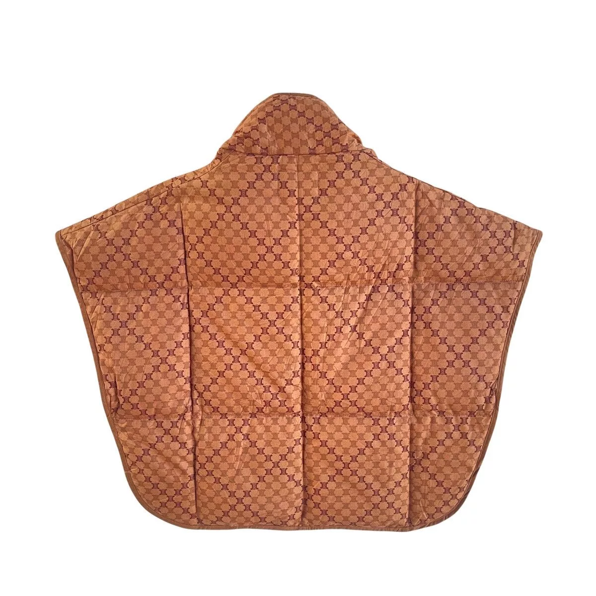 Celine Light Jackets Celine Monogram Puffer Down Crop Vest Brown