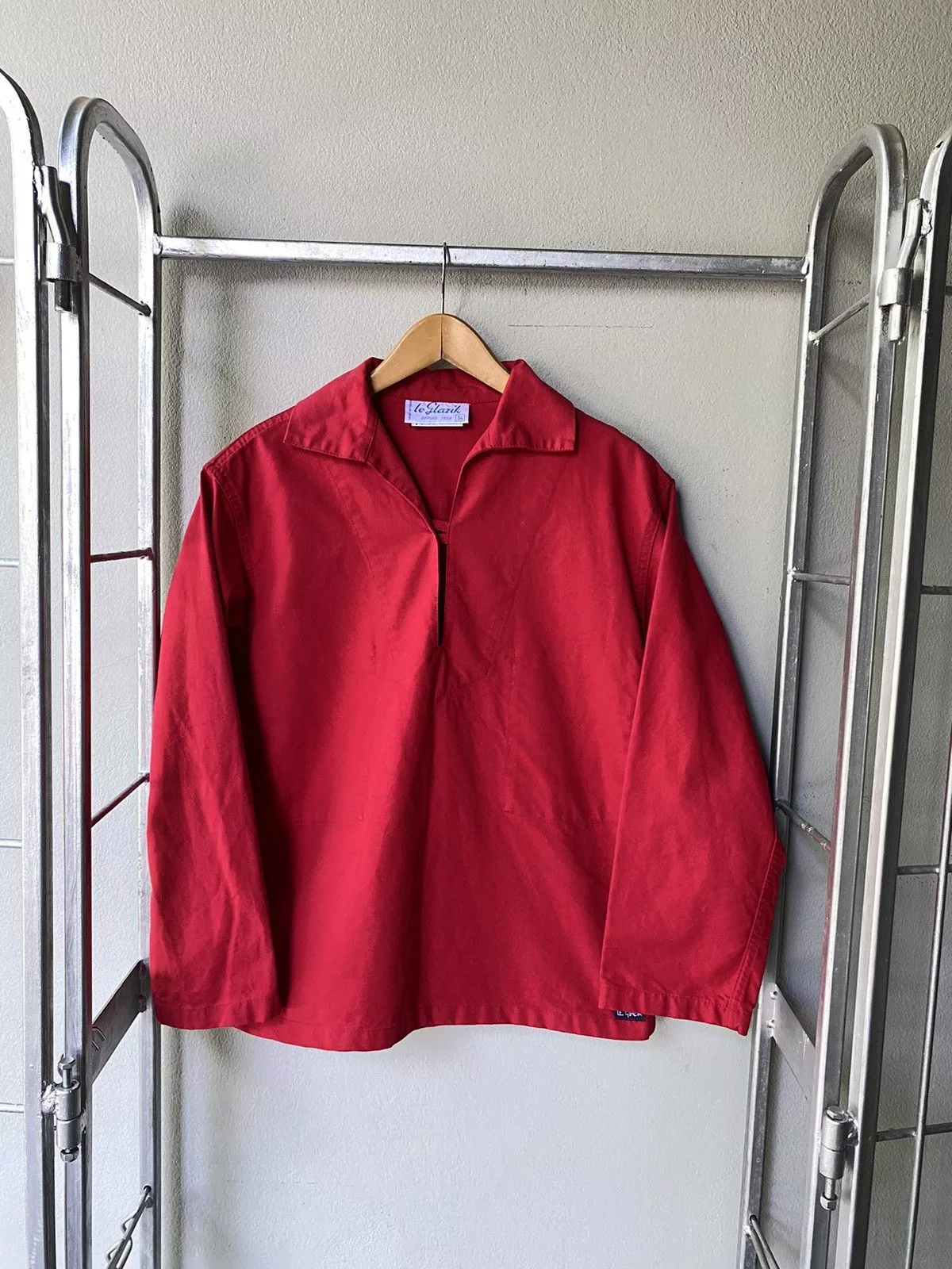 Vintage Shirts Button Ups Le qlazil vintage red blouse