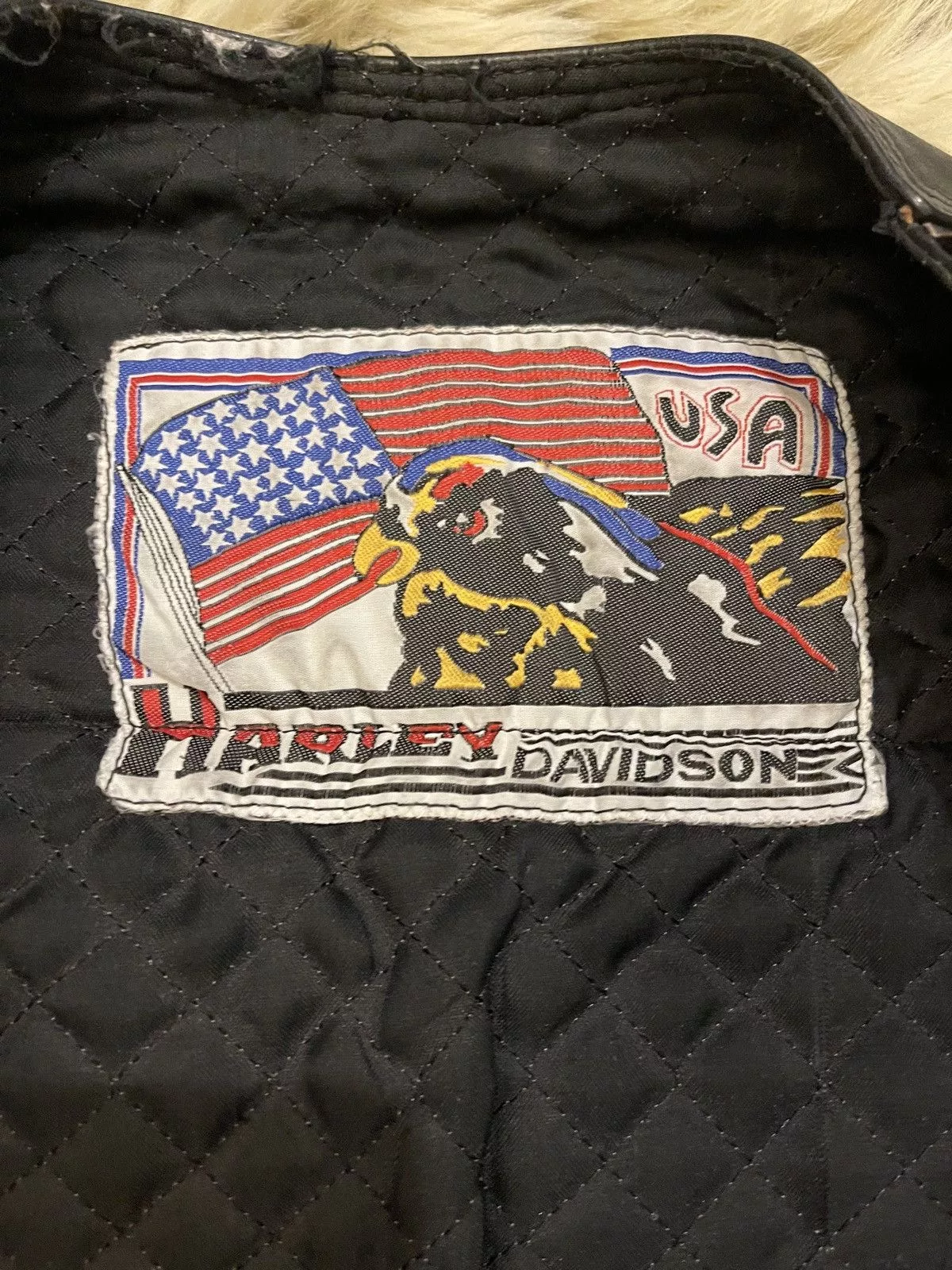 Harley Davidson Leather Jackets Harley Davidson real lamb Leather vest Black