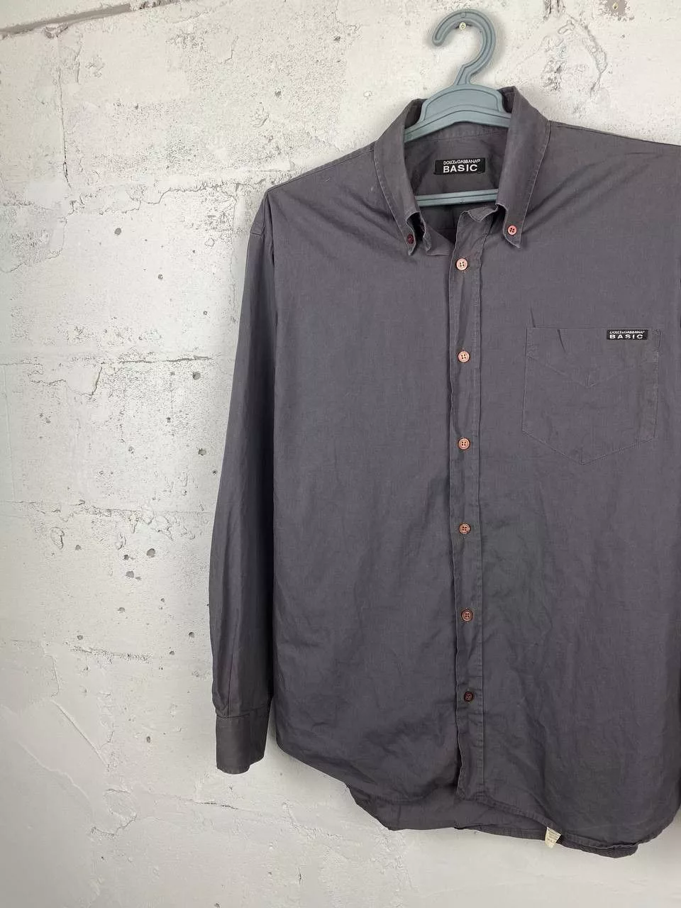 Dolce & Gabbana Shirts Button Ups Dolce & Gabbana Dolce Gabbana Basic Grey Button Ups Shirt Gray Luxury