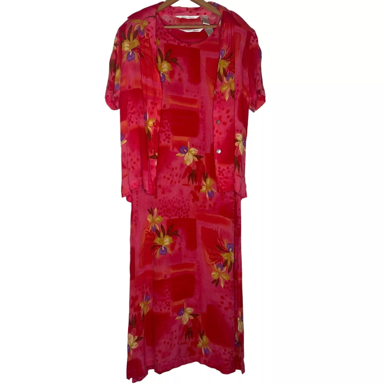 Other Jumpsuits Other NWOT Draper’s & Damon’s Two Piece Rayon Set Pink