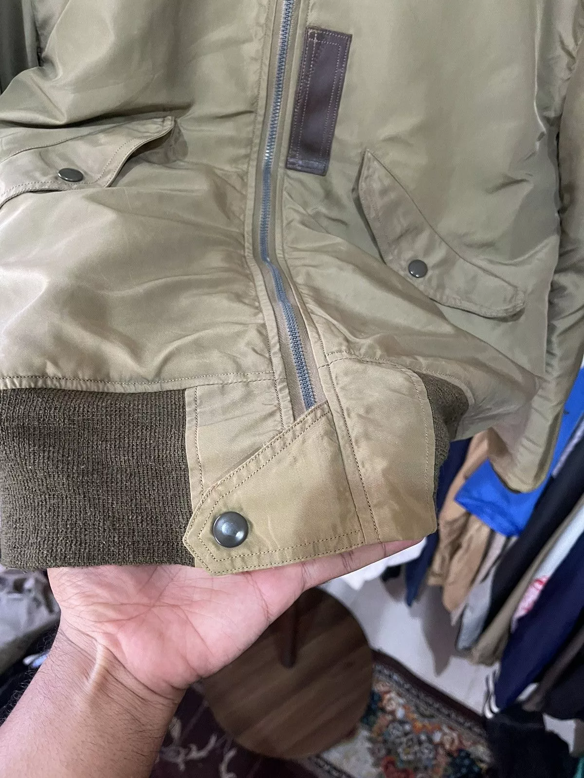 Buzz Rickson's Bombers Buzz Rickson's × Toyo Enterprises × Vintage Vtg. Buzz Rickson Type L-2 Flight USAF Crown Zipper Jacket Green