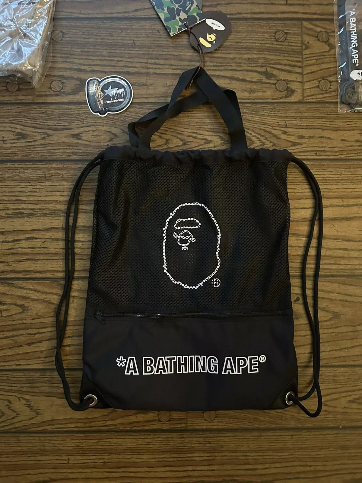 Bape Bags Luggage Bape 2024 Summer String Bag Black