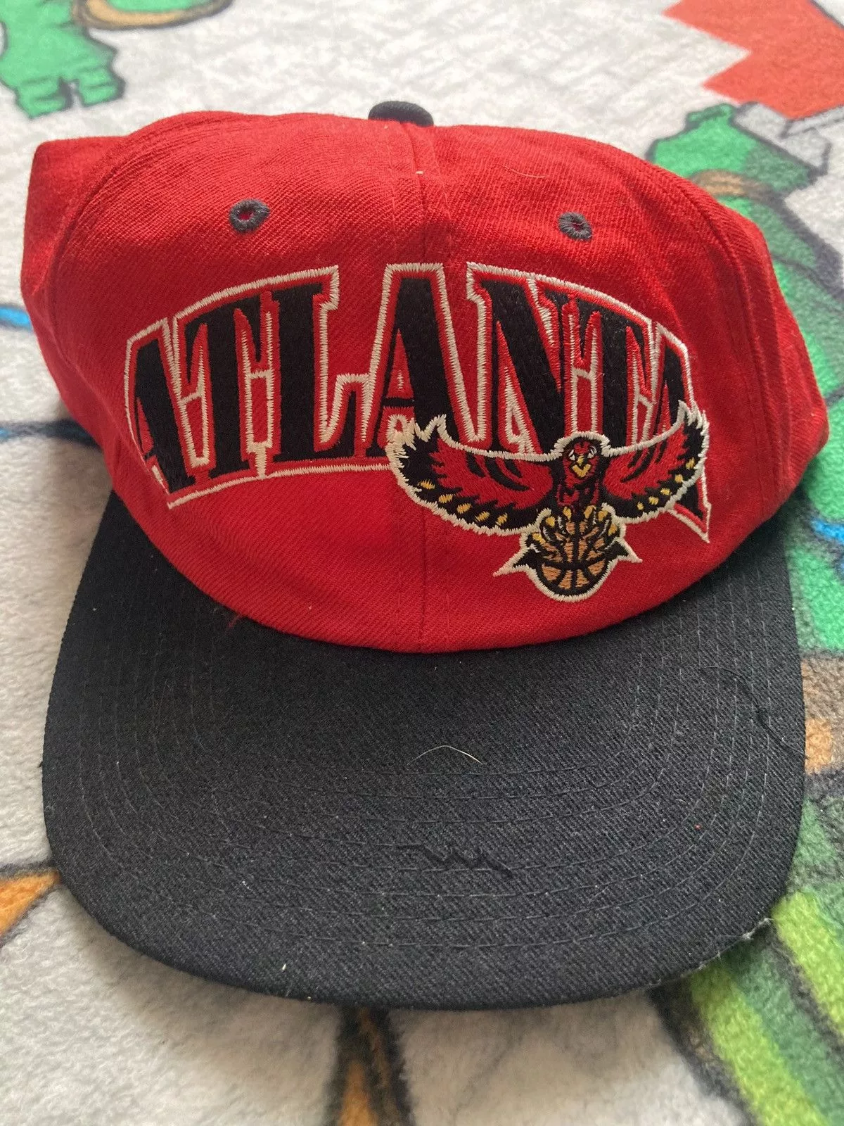 Starter Hats Atlanta Hawks Starter Snapback Red