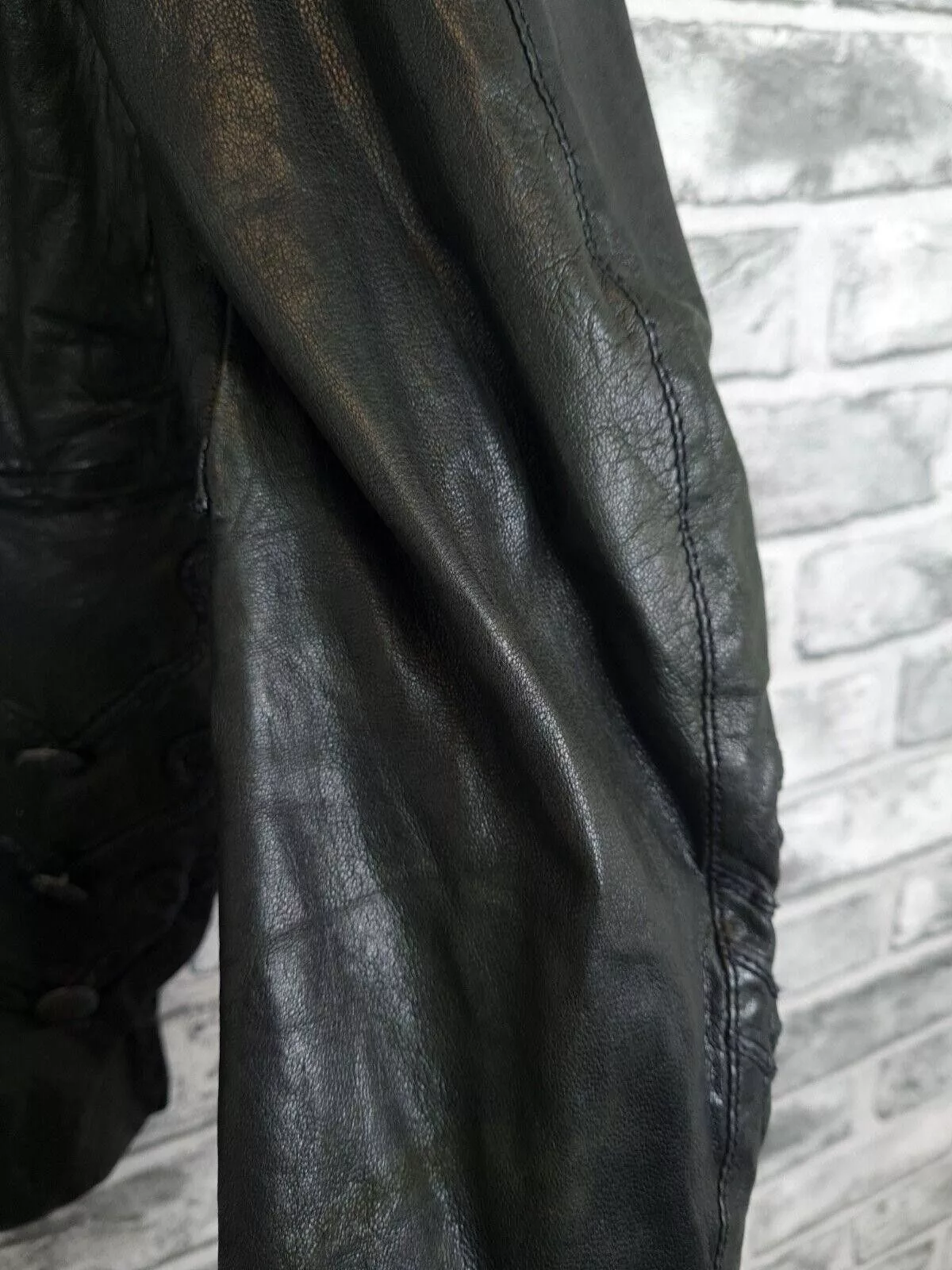 Allsaints Jackets Allsaints All Saints Leather Uk 10 KARST Leather Tailcoat Steampunk Black