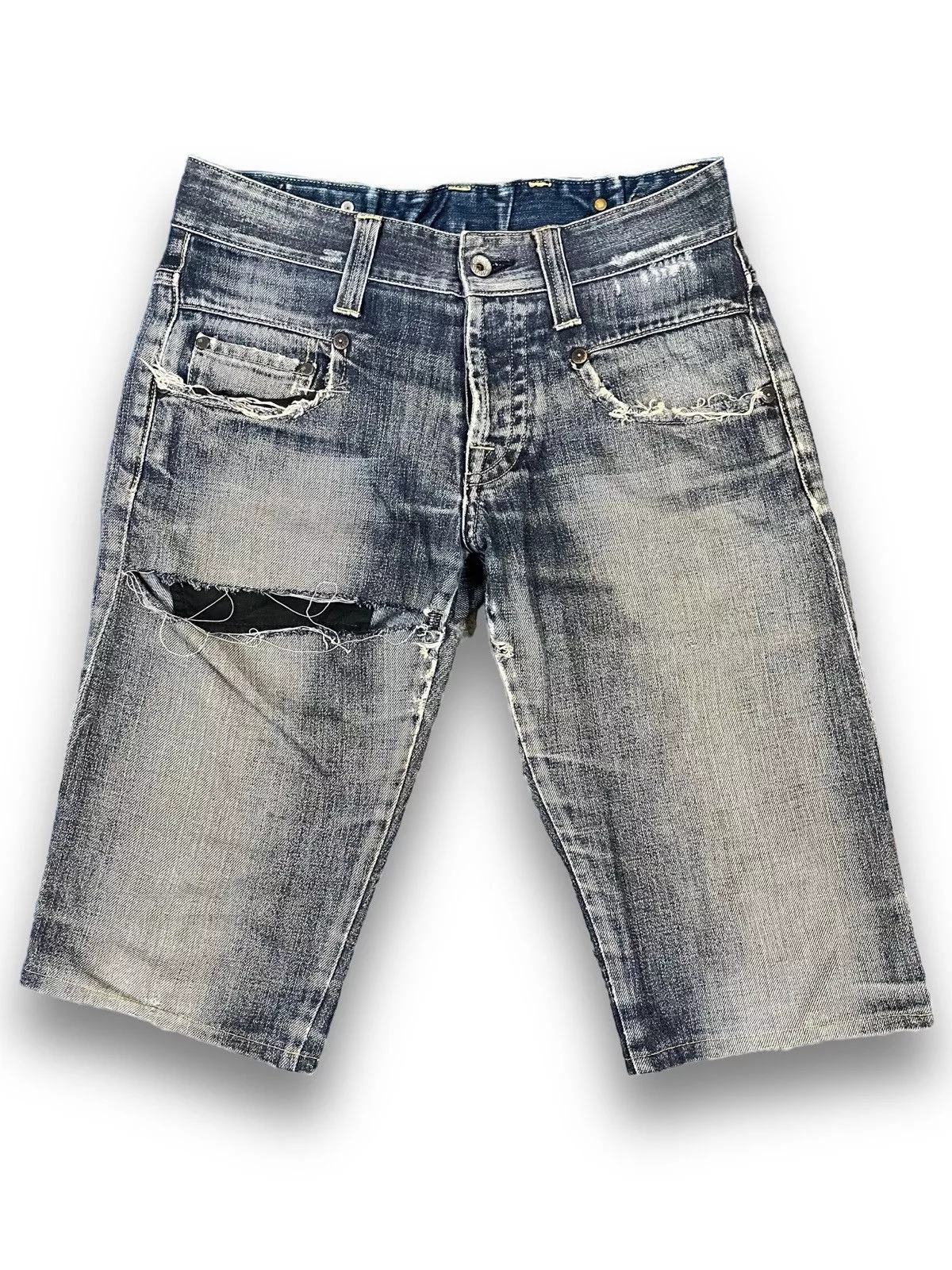 G-Star Denim G-Star × GSUS Sindustries Gstar 3301 Distressed Denim Blue