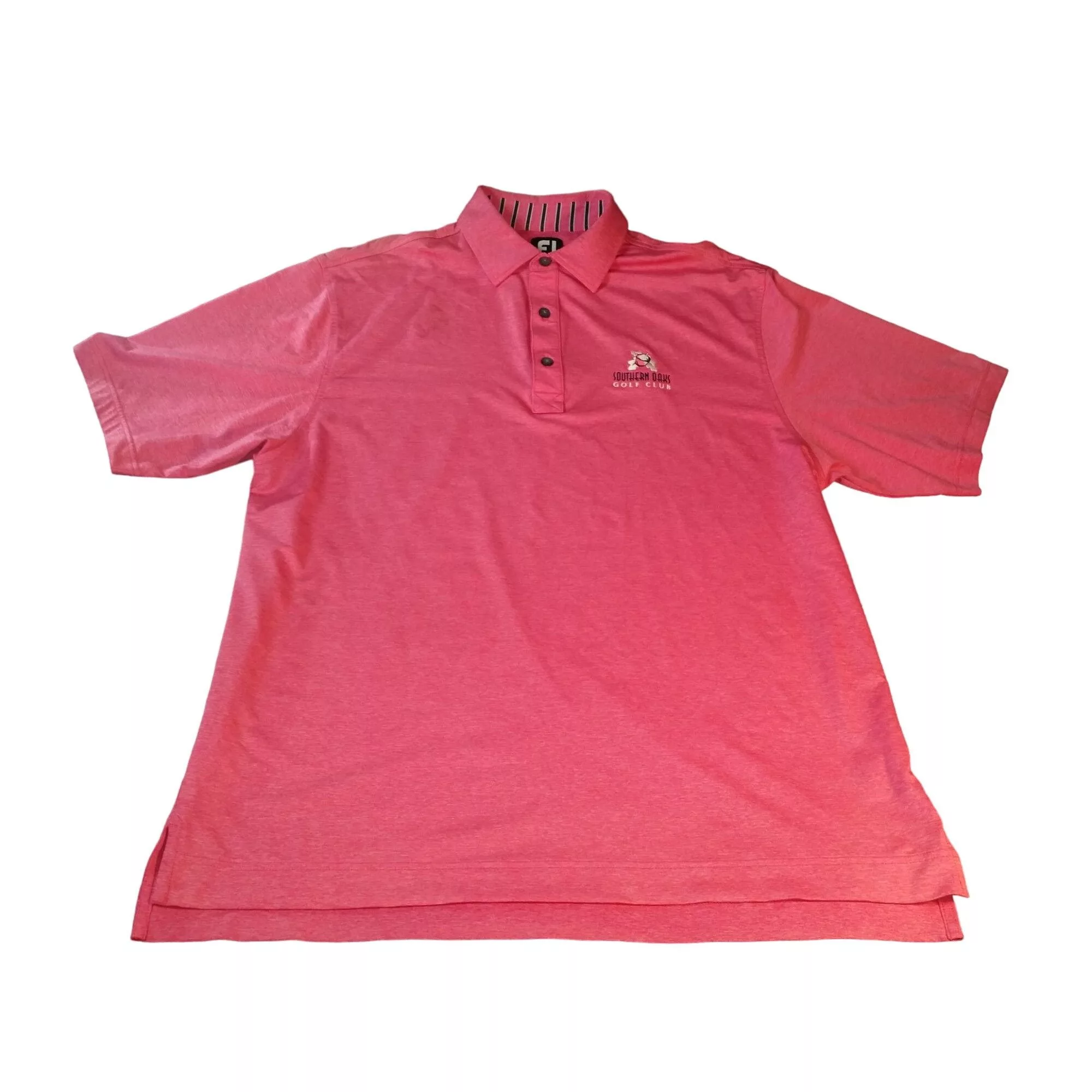 Footjoy Polos FootJoy FJ Golf Polo Men Sz L Southern Oaks Golf Club Pink E