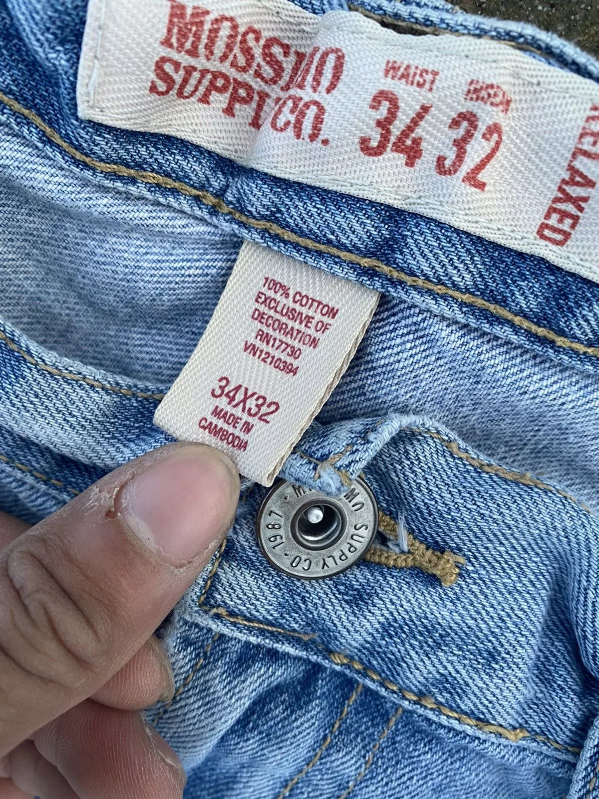 Mossimo Denim Mossimo × Vintage Vintage light wash denim Blue