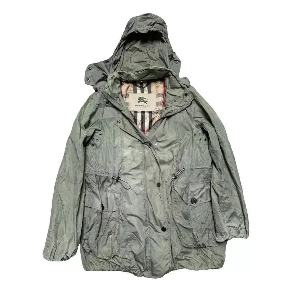 Burberry Coats Burberry Full pattern Rain Coat Size UK 14 Green