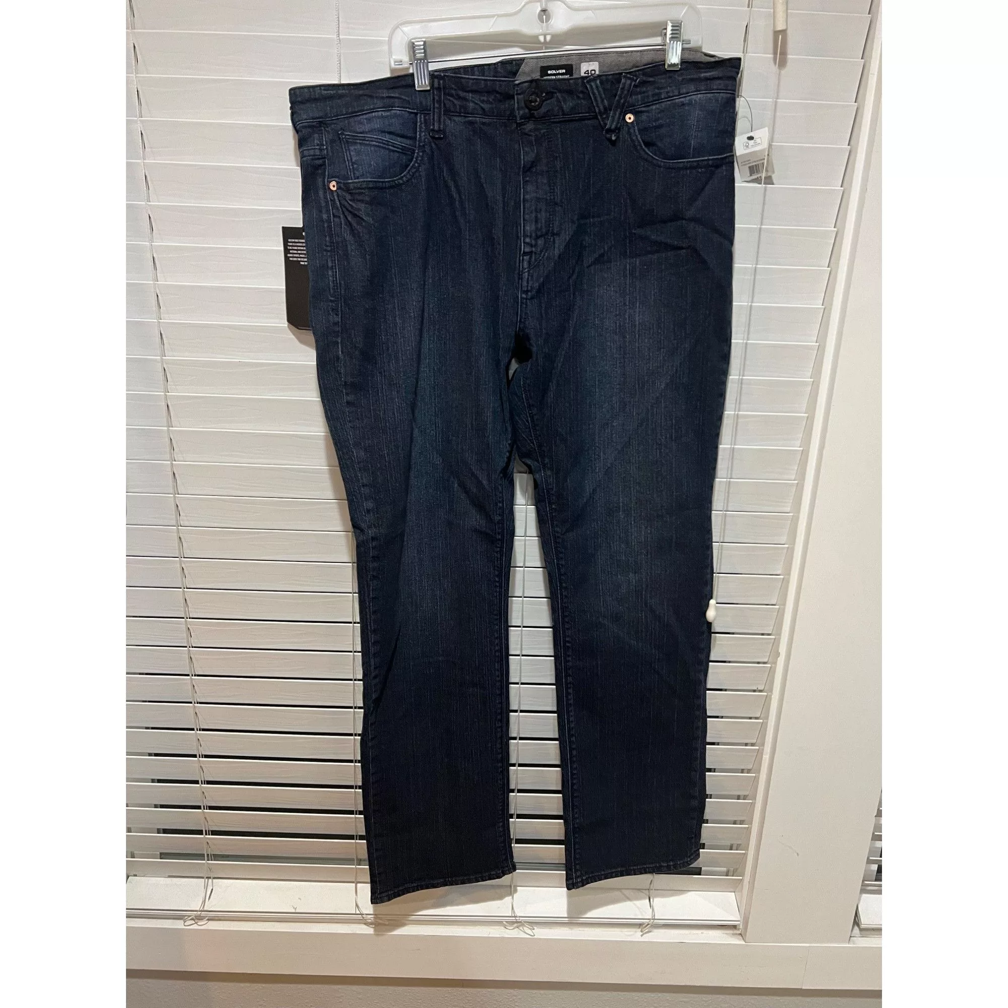 Volcom Denim Volcom Solver Modern Straight Mens Jeans -NWT Size 40x33 Blue
