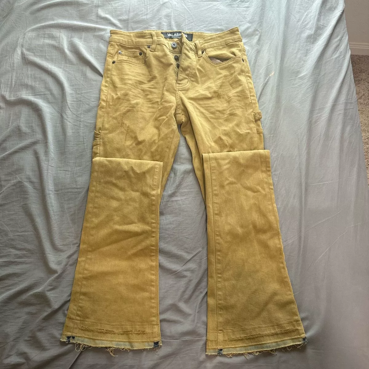 Valabasas Denim Valabasas Olive Flared Jeans Green Streetwear