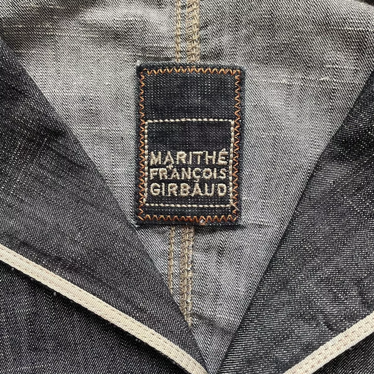 Marithe + Francois Girbaud Blazers Marithe + Francois Girbaud Marithe Fracois Girbaud Avant Garde Vintage Denim Blazer Y2k Blue Avant-Garde