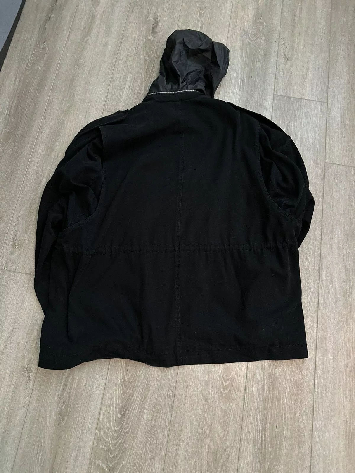 WE11DONE Heavy Coats We11done washed black lose m65 denim jacket
