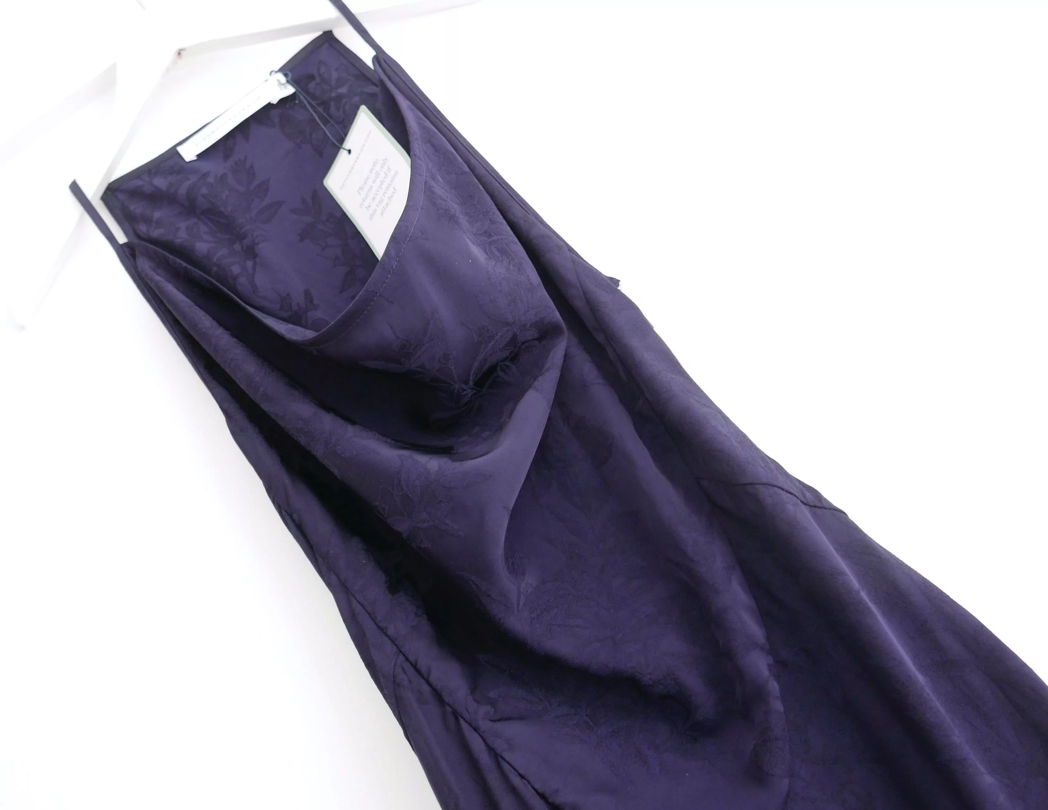 Victoria Beckham Maxi Dresses Victoria Beckham Myrtle Jacquard Drape Front Maxi Dress Blue