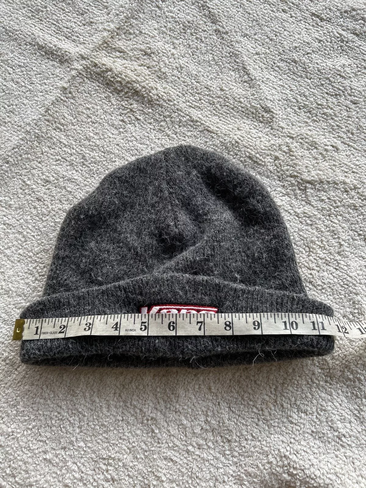 Van Hats Vintage Vans Fur Rabbit Beanie hats Gray Streetwear