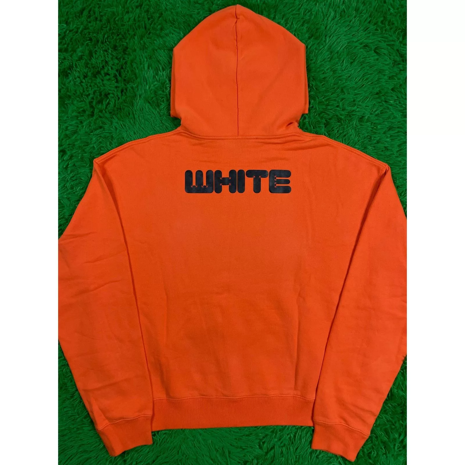 Off-White Sweatshirts Hoodies Off-White Off White Hoodie Orange Black XXL New