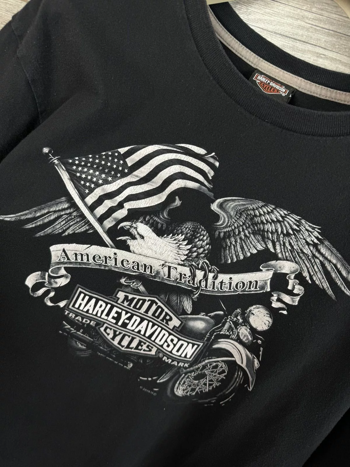 Harley Davidson Jerseys Harley Davidson × Vintage HARLEY DAVIDSON WILD FIRE VILLA PARK SIZE XL Black Streetwear