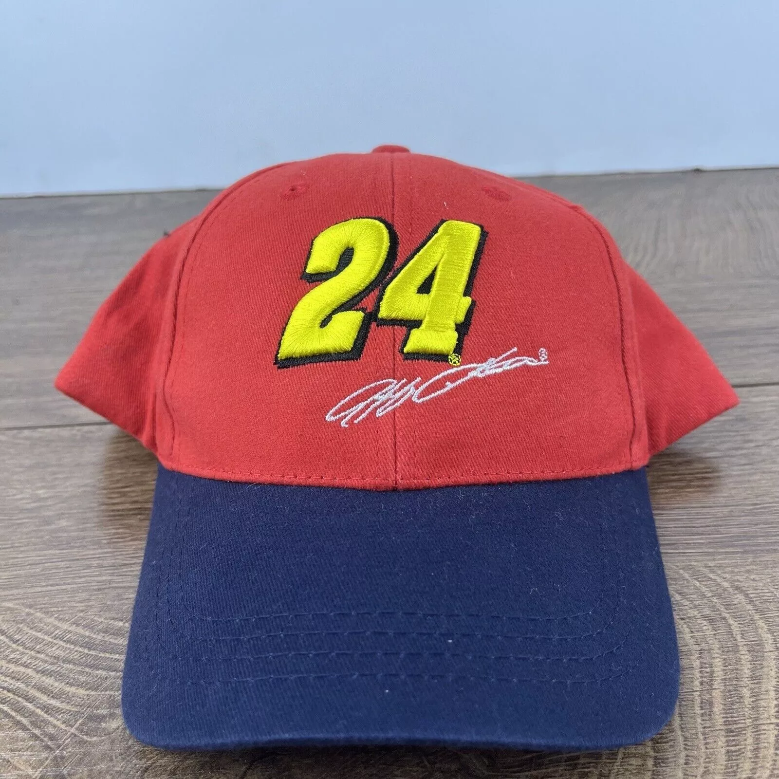 Other Hats Other Jeff Gordon 24 Hat NASCAR Racing Hat Red Hat Adjustable Red