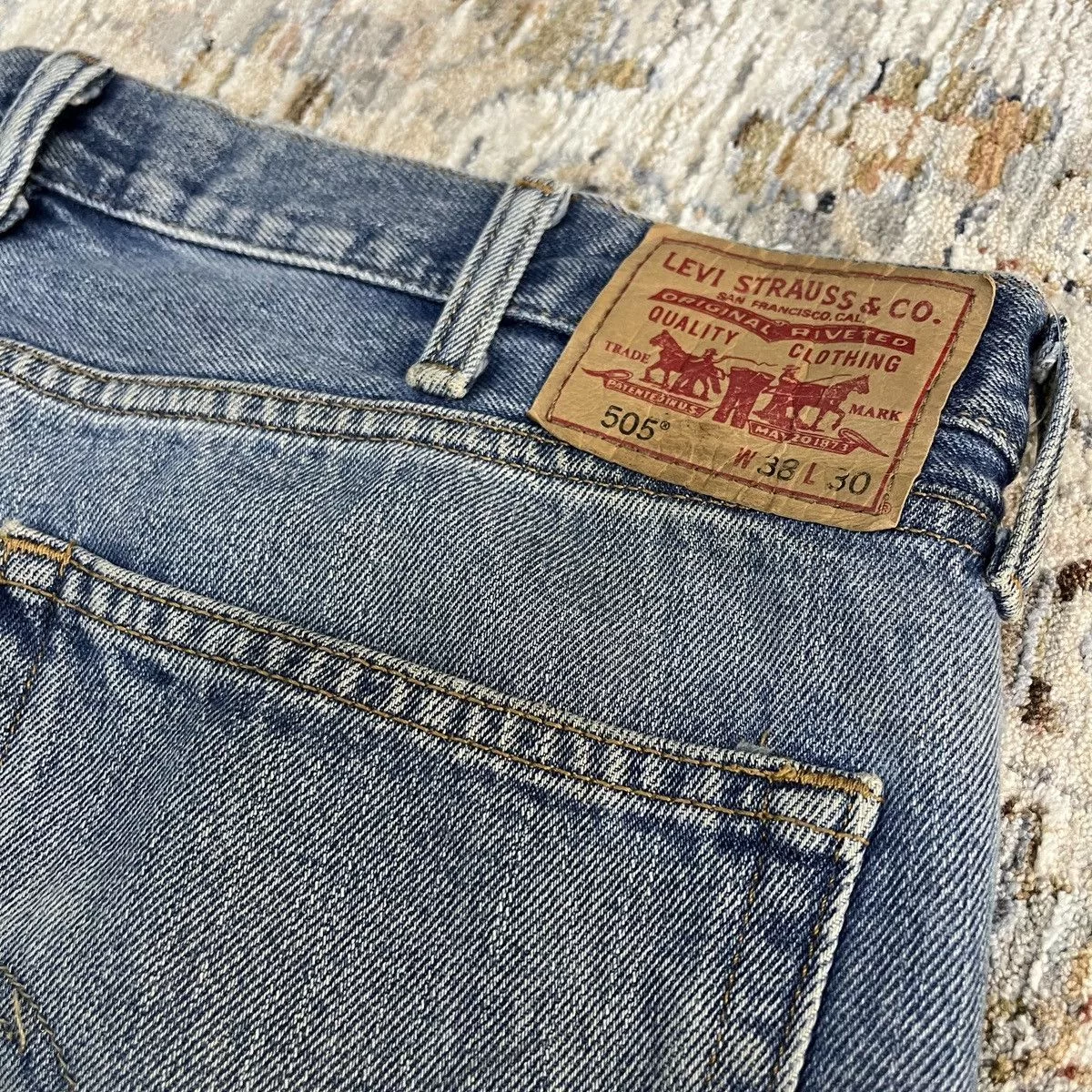 Levi's Denim Custom Levi's 505 8 Ball Blue