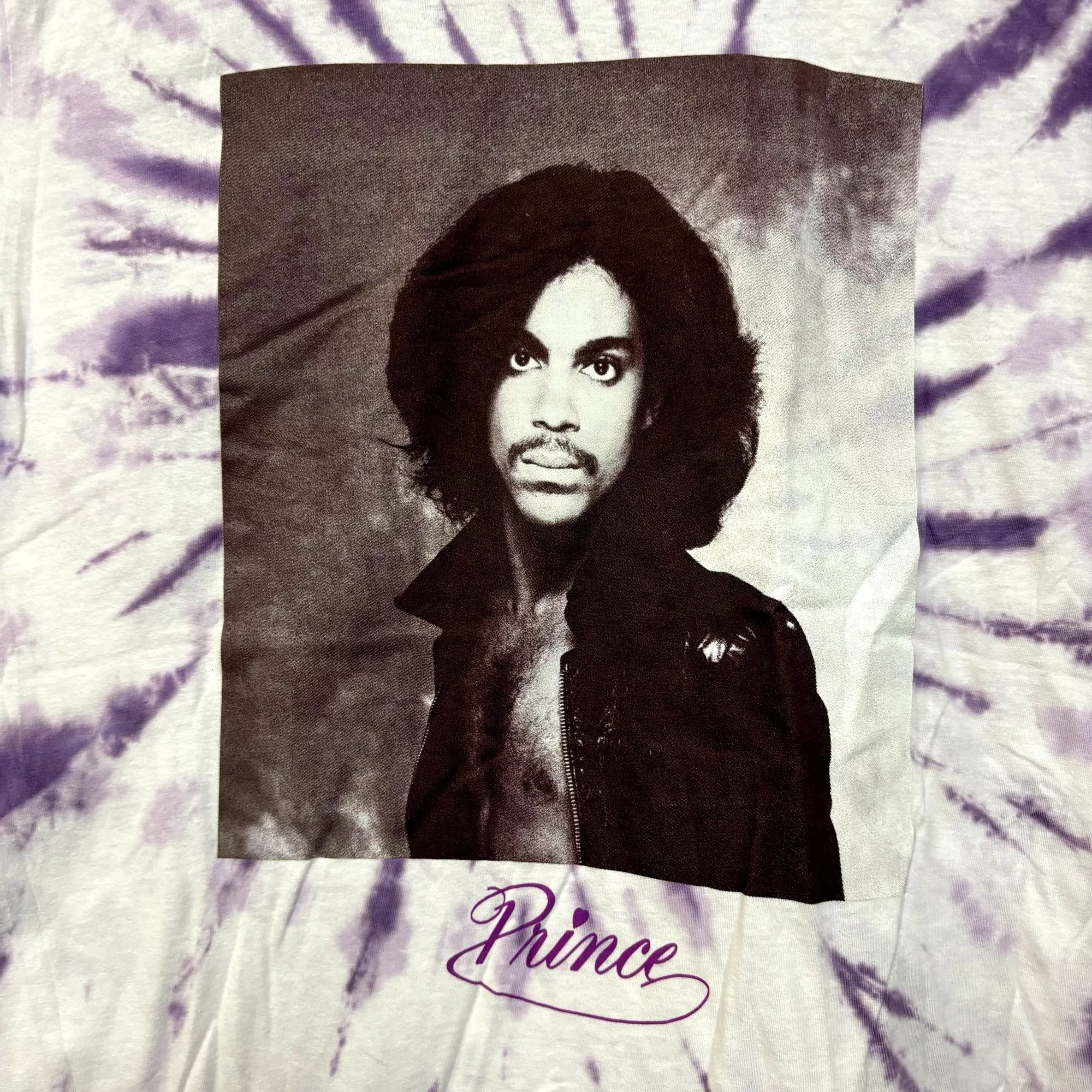 Prince Short Sleeve T Shirts Prince Loring Park Sessions 77 Album Cover Rock Tie Dye L Purple
