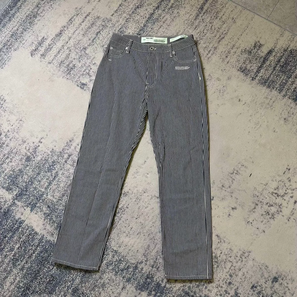 Off-White Denim Off-White × Virgil Abloh OFF WHITE DENIM PANTS Black Streetwear