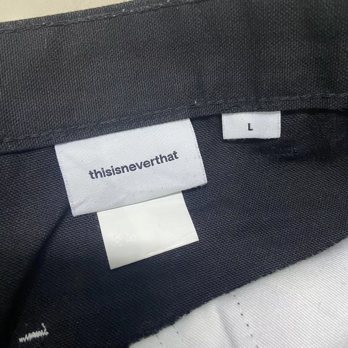 Designer Casual Pants Designer × thisisneverthat Rare 🔥 Thisisneverthat Splash Paint Design CarpenterPant Black Streetwear