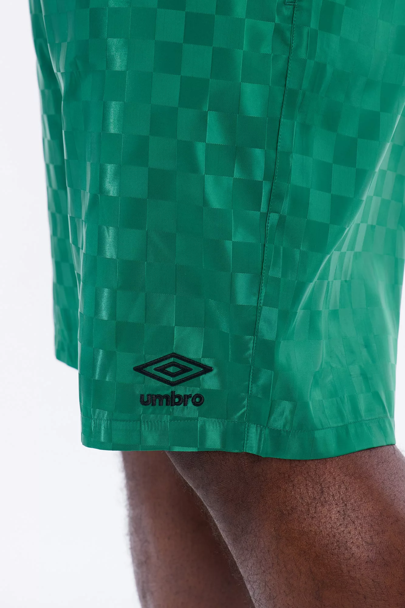 Umbro Checkered Soccer Shorts - Green