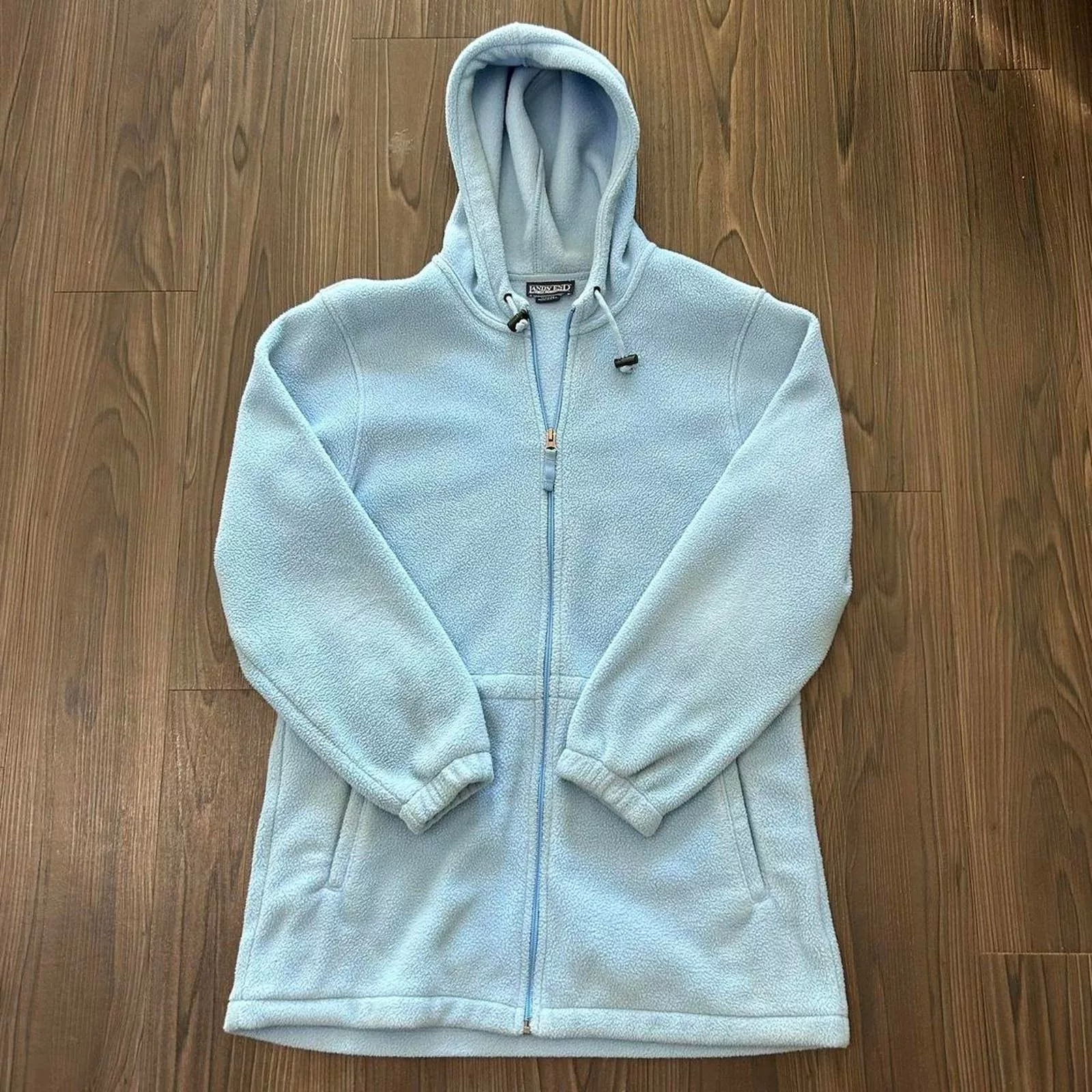 Lands' End Heavy Coats Lands' End Lands End Fleece Zip Up Jacket Blue