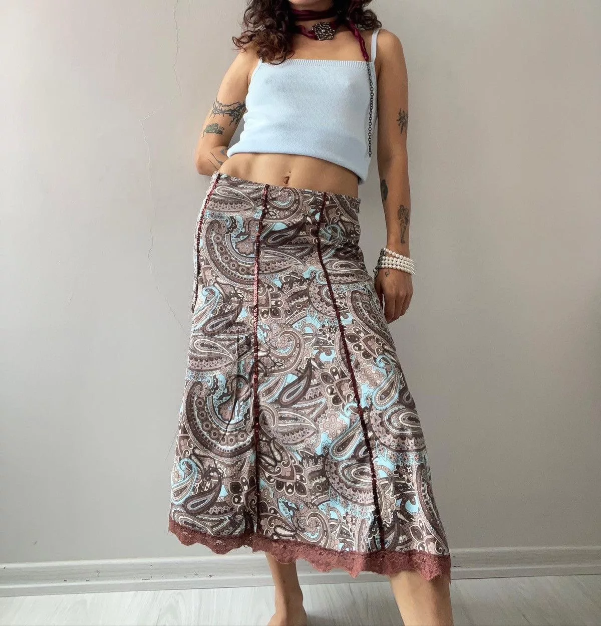Vintage Maxi Skirts Vintage 2000’s skirt Brown