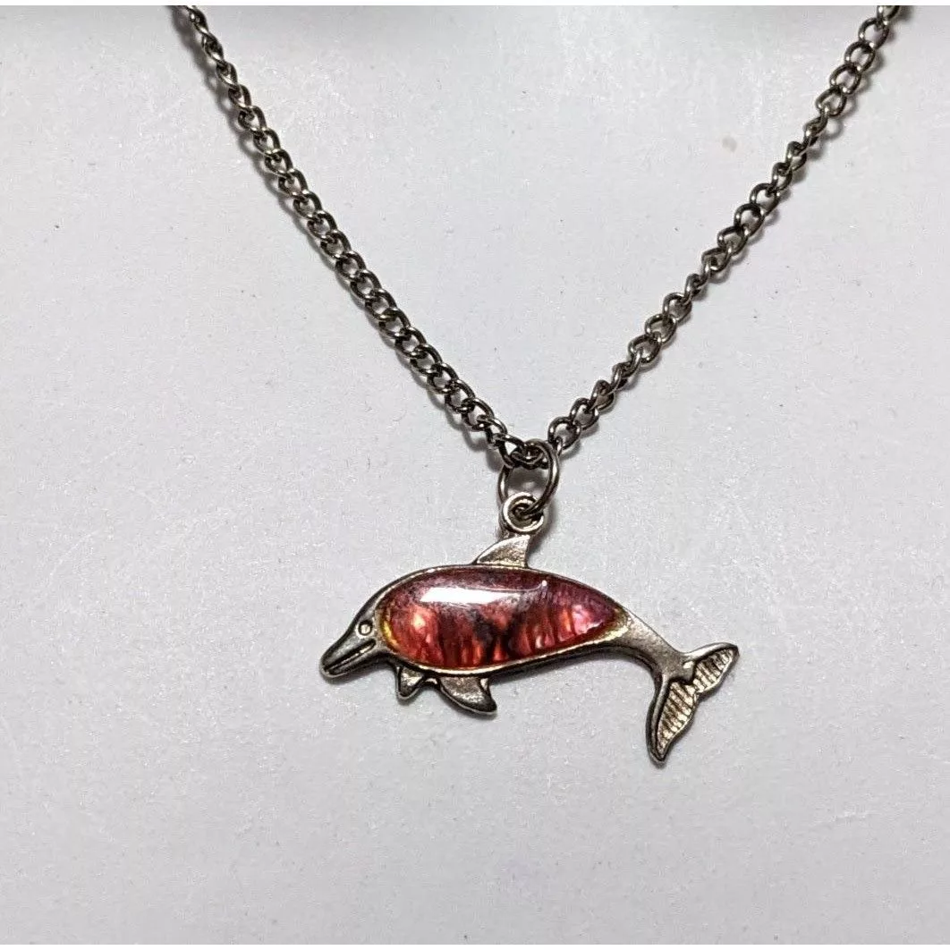 Other Necklaces Other Pink Shell Dolphin Necklace