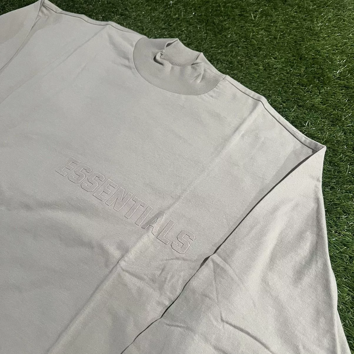 Essentials Long Sleeve T Shirts Fear Of God Essentials Smoke Long Sleeve Size XXS Gray