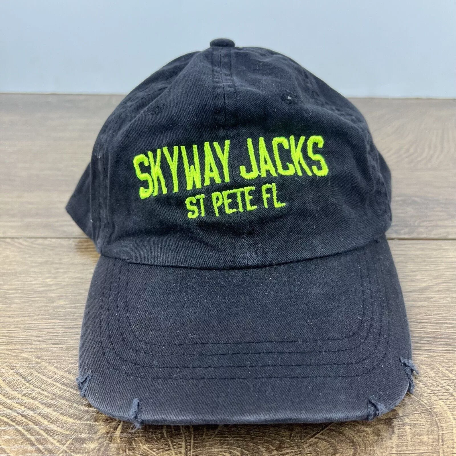 Other Hats Other Skyway Jacks Hat St Pete Florida Hat Black Adjustable Hat Bl