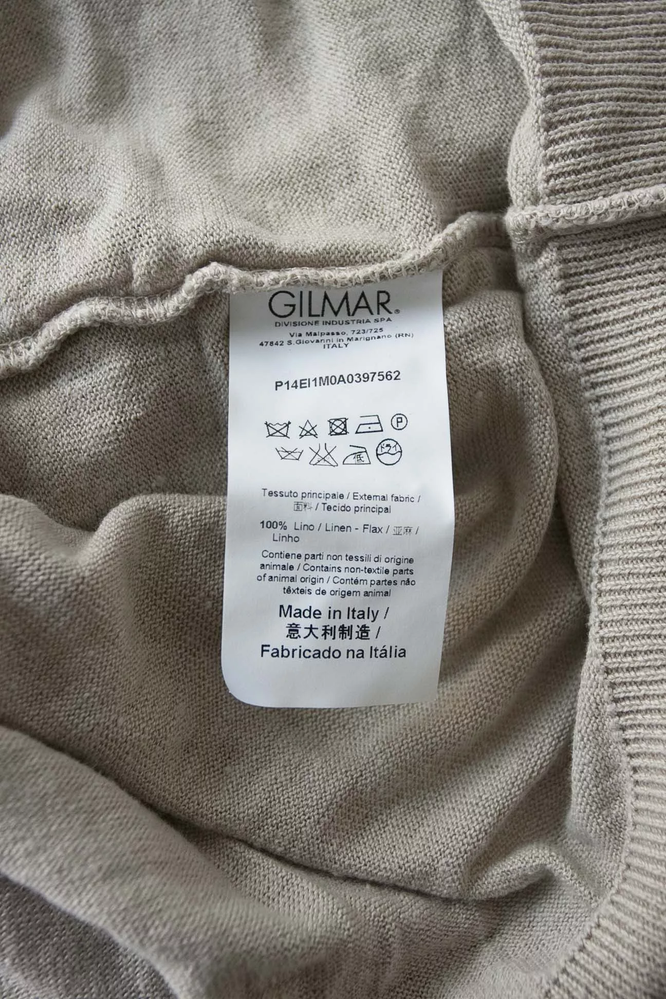 Iceberg Polos Iceberg Polo Shirt Size VII /M Linen Multi